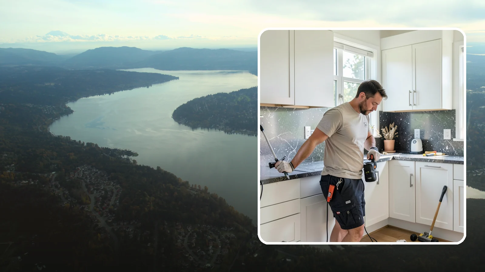 Laminate Countertop Installation in Sammamish, King County, WA - Budget-friendly laminate countertop installation available in countless colors and patterns for a fast kitchen refresh.