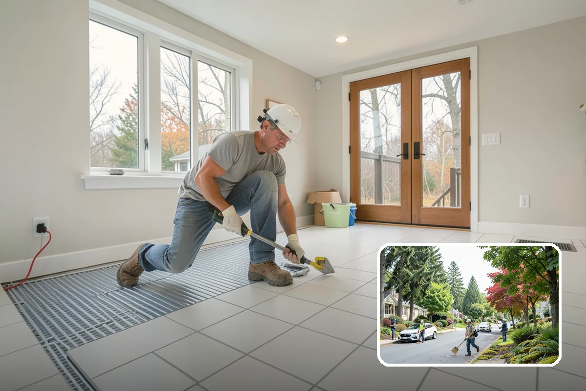Laminate Flooring Installation in Beaux Arts Village, King County, WA - Affordable upgrade with a premium appearance