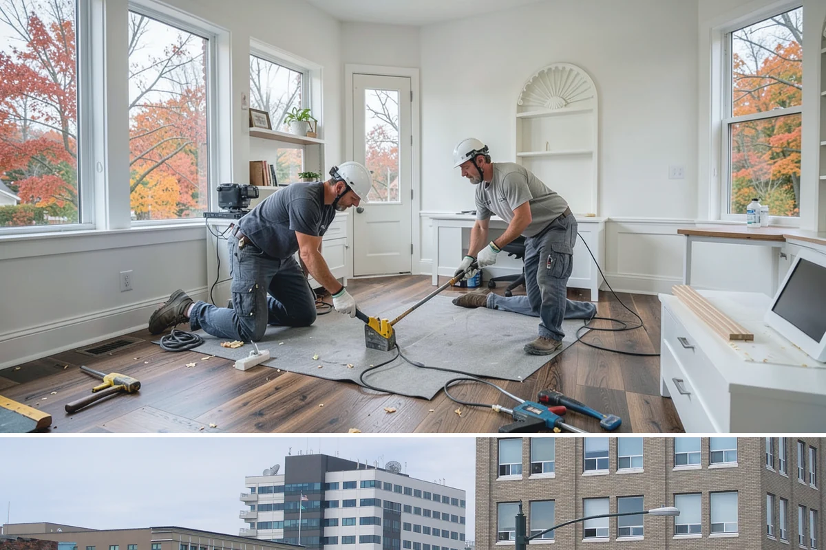 Laminate Flooring Installation in Everett, Snohomish County, WA - Laminate can be installed year-round, though brief acclimation in the home helps it settle before our seasonal humidity shifts.