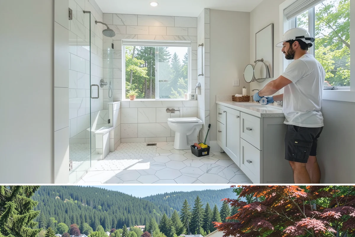 Laminate Flooring Installation in Index, Snohomish County, WA - Laminate can be installed year-round, though brief acclimation in the home helps it settle before our seasonal humidity shifts.