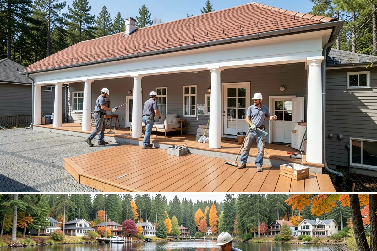 Laminate Flooring Installation in La Conner, Skagit County, WA - Laminate can be installed year-round, though brief acclimation in the home helps it settle before our seasonal humidity shifts.