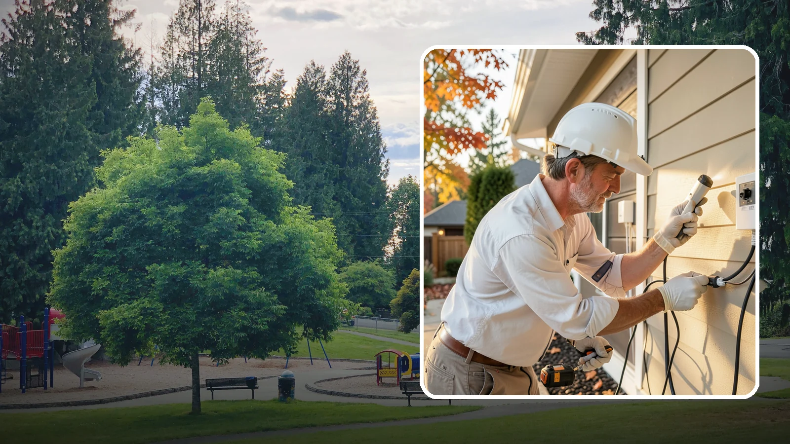 Landscape Lighting Wiring in Bonney Lake, Pierce County, WA - We install low-voltage wiring and transformers for landscape, pathway, and outdoor accent lighting.