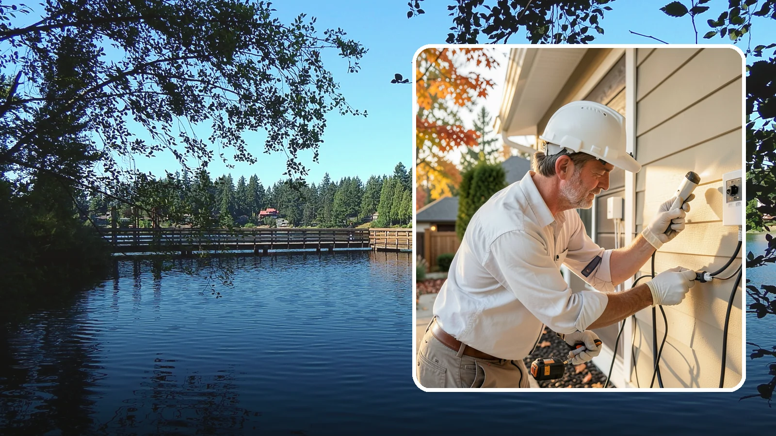 Landscape Lighting Wiring in Federal Way, King County, WA - We install low-voltage wiring and transformers for landscape, pathway, and outdoor accent lighting.
