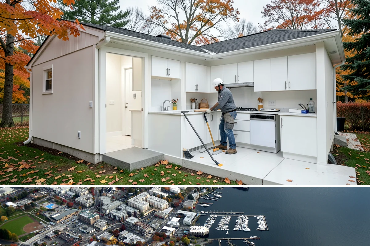 Landscape Lighting Wiring in Kirkland, King County, WA - Best installed in the drier months when trenching and burying cable is cleaner and easier.