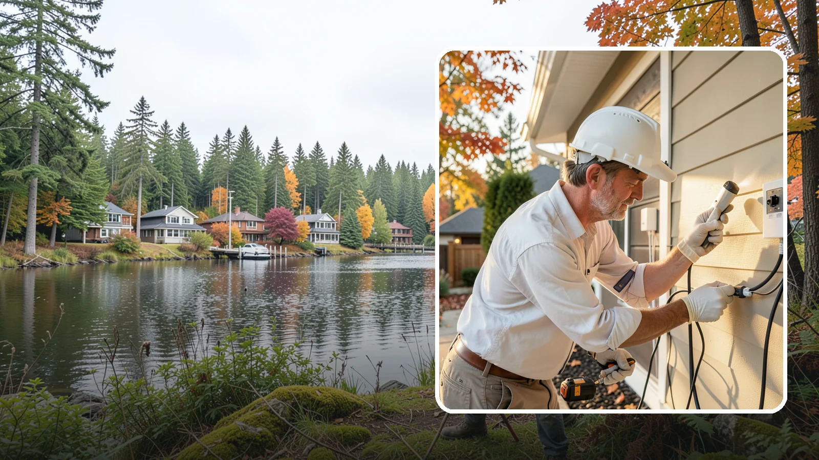 Landscape Lighting Wiring in La Conner, Skagit County, WA - We install low-voltage wiring and transformers for landscape, pathway, and outdoor accent lighting.