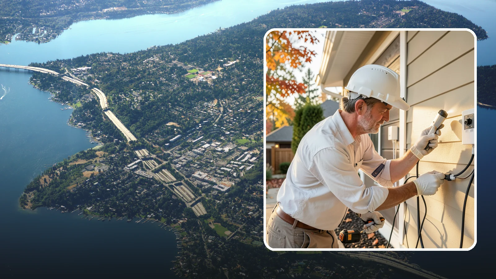 Landscape Lighting Wiring in Mercer Island, King County, WA - We install low-voltage wiring and transformers for landscape, pathway, and outdoor accent lighting.