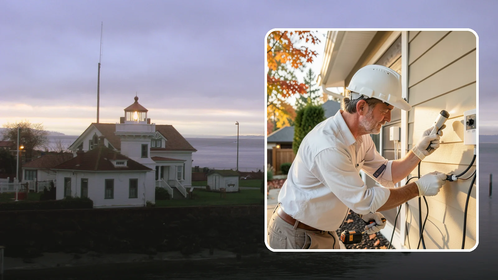 Landscape Lighting Wiring in Mukilteo, Snohomish County, WA - We install low-voltage wiring and transformers for landscape, pathway, and outdoor accent lighting.