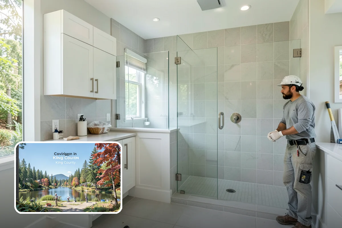 Laundry Room Cabinetry in Covington, King County, WA - Organized storage for supplies and linens