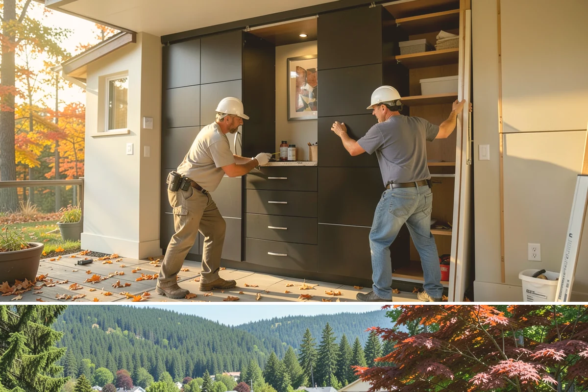 Laundry Room Cabinetry in Index, Snohomish County, WA - Laundry cabinetry is indoor work completed in any season to match your project schedule.