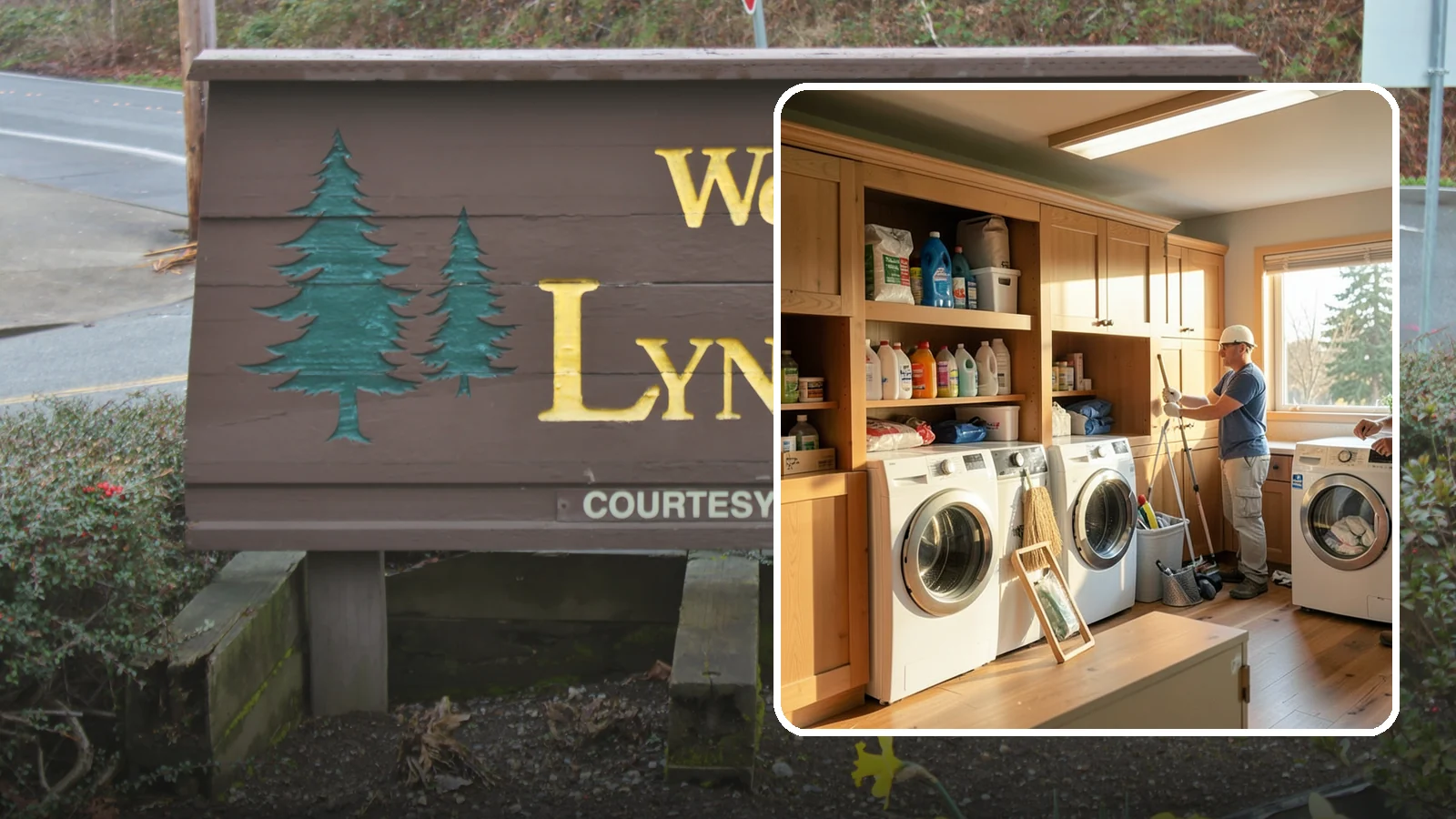 Laundry Room Cabinetry in Lynnwood, Snohomish County, WA - Installing practical laundry room cabinetry that organizes supplies and hides clutter around your machines.