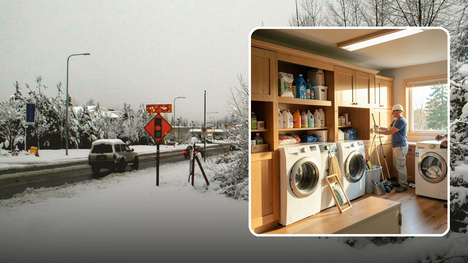 Laundry Room Cabinetry in Newcastle, King County, WA - Installing practical laundry room cabinetry that organizes supplies and hides clutter around your machines.