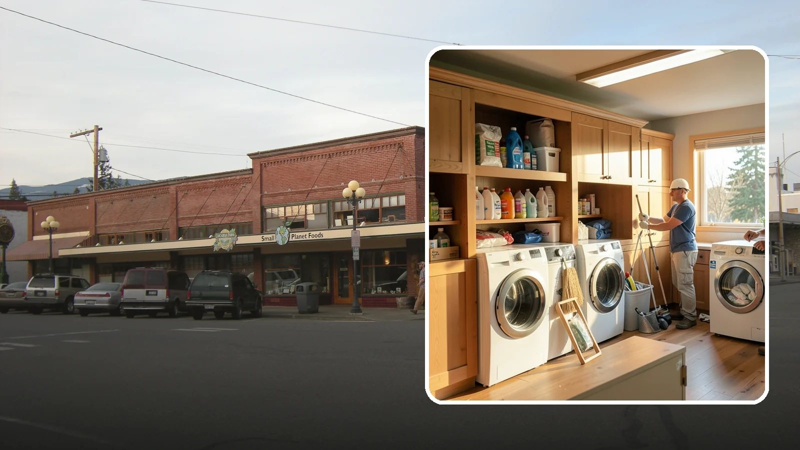 Laundry Room Cabinetry in Sedro-Woolley, Skagit County, WA - Installing practical laundry room cabinetry that organizes supplies and hides clutter around your machines.