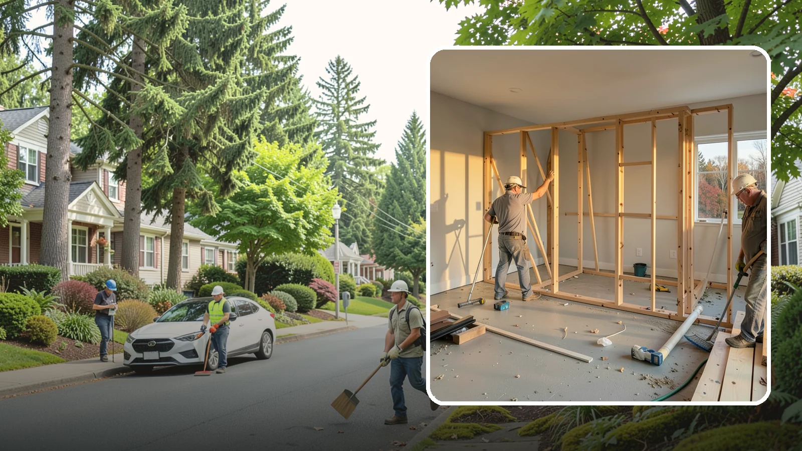 Laundry Room Construction in Beaux Arts Village, King County, WA - We build brand-new laundry rooms from the framing up, engineered for Western Washington's wet climate and seismic code.