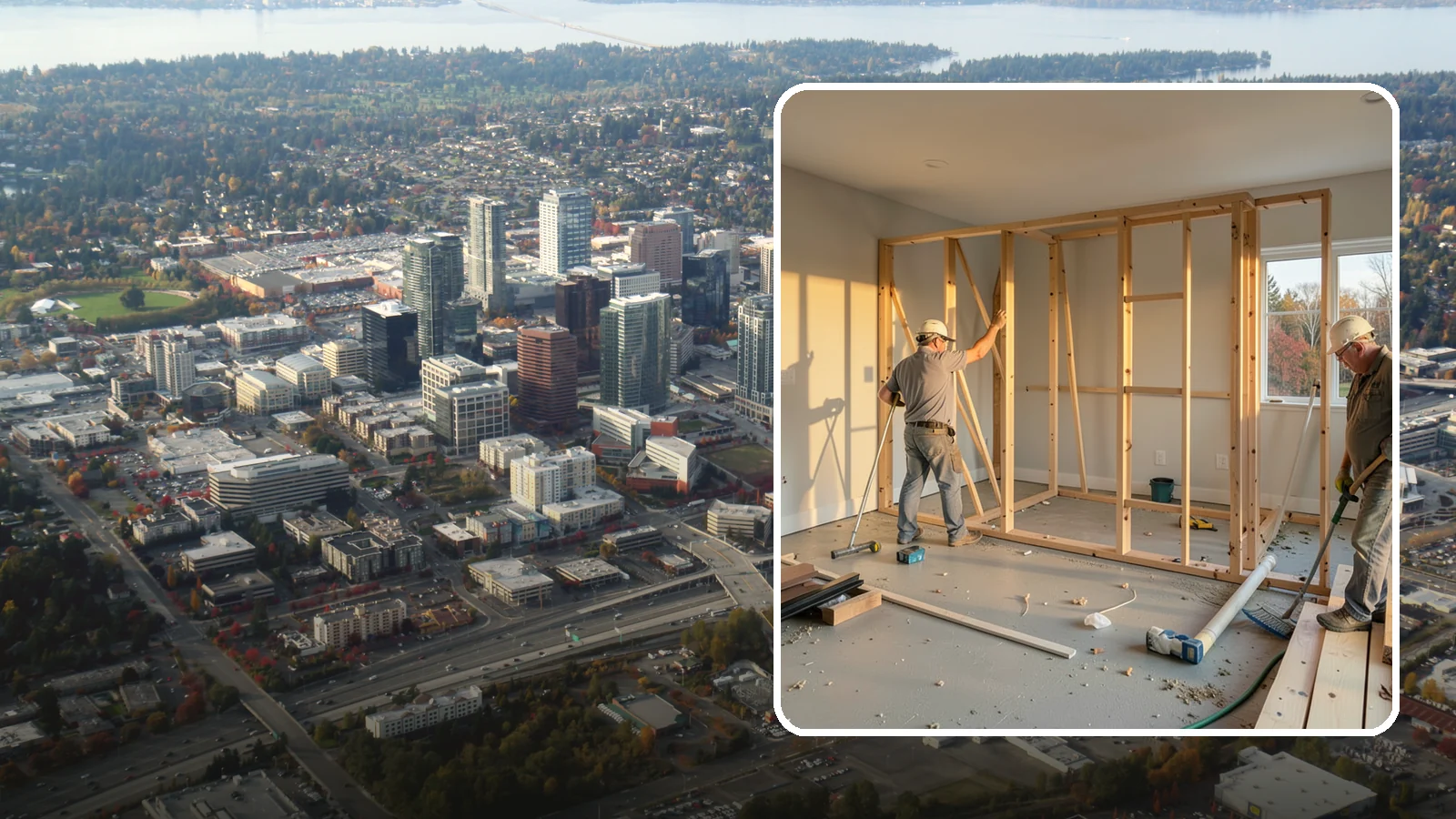 Laundry Room Construction in Bellevue, King County, WA - We build brand-new laundry rooms from the framing up, engineered for Western Washington's wet climate and seismic code.