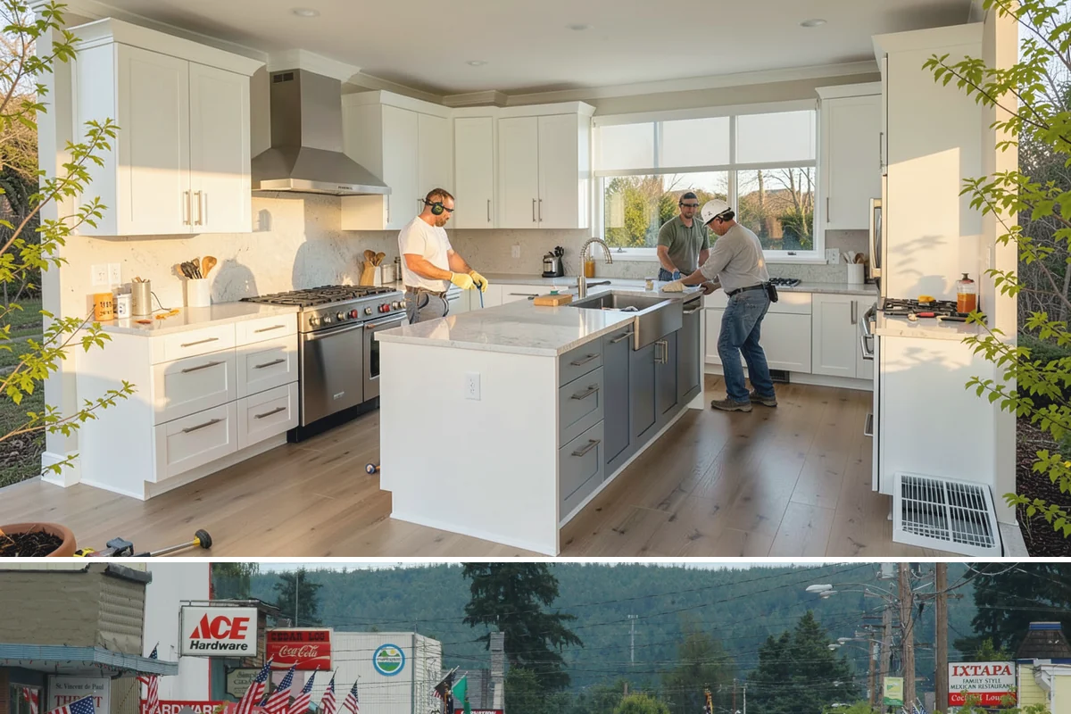 Laundry Room Construction in Carnation, King County, WA - Drier months from late spring through early fall are best when new construction touches exterior walls or venting penetrations...