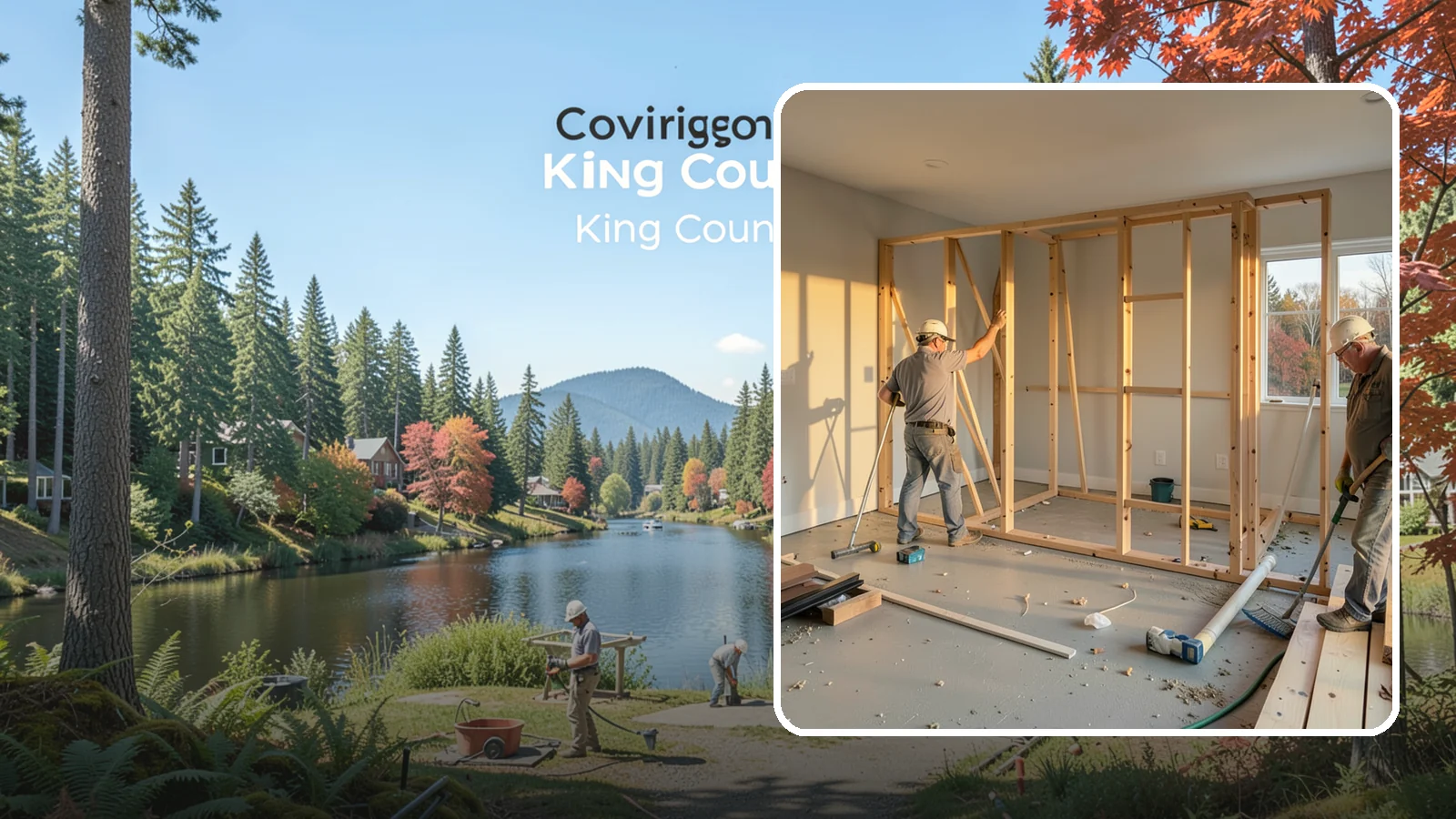 Laundry Room Construction in Covington, King County, WA - We build brand-new laundry rooms from the framing up, engineered for Western Washington's wet climate and seismic code.
