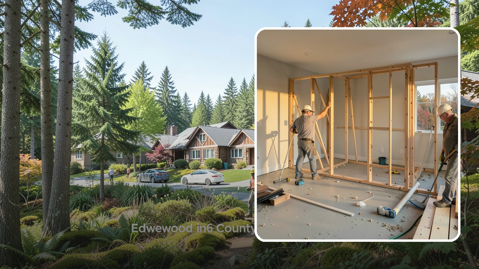 Laundry Room Construction in Edgewood, Pierce County, WA - We build brand-new laundry rooms from the framing up, engineered for Western Washington's wet climate and seismic code.