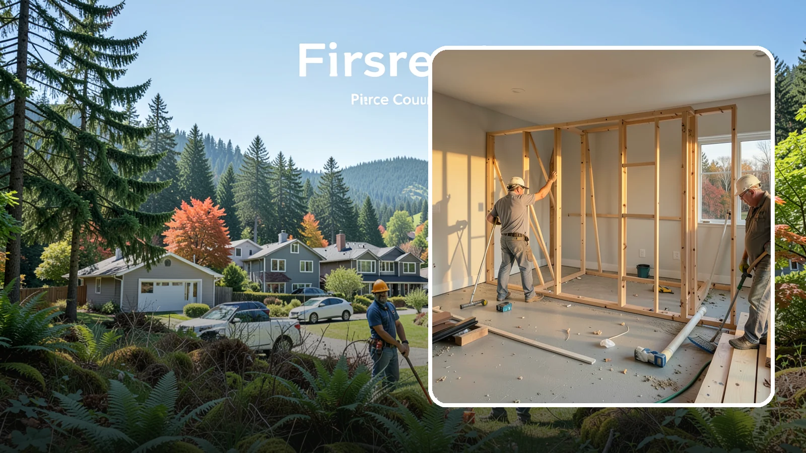 Laundry Room Construction in Fircrest, Pierce County, WA - We build brand-new laundry rooms from the framing up, engineered for Western Washington's wet climate and seismic code.