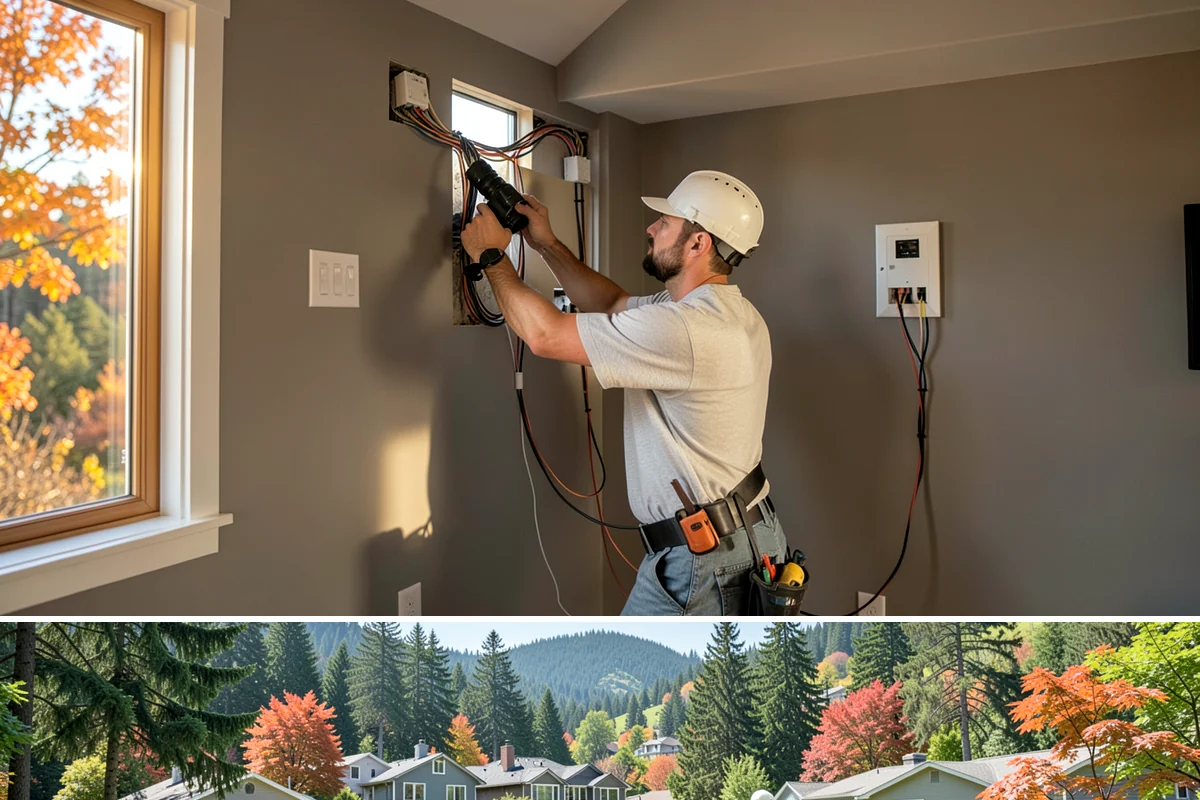 Laundry Room Construction in Fircrest, Pierce County, WA - Drier months from late spring through early fall are best when new construction touches exterior walls or venting penetrations...