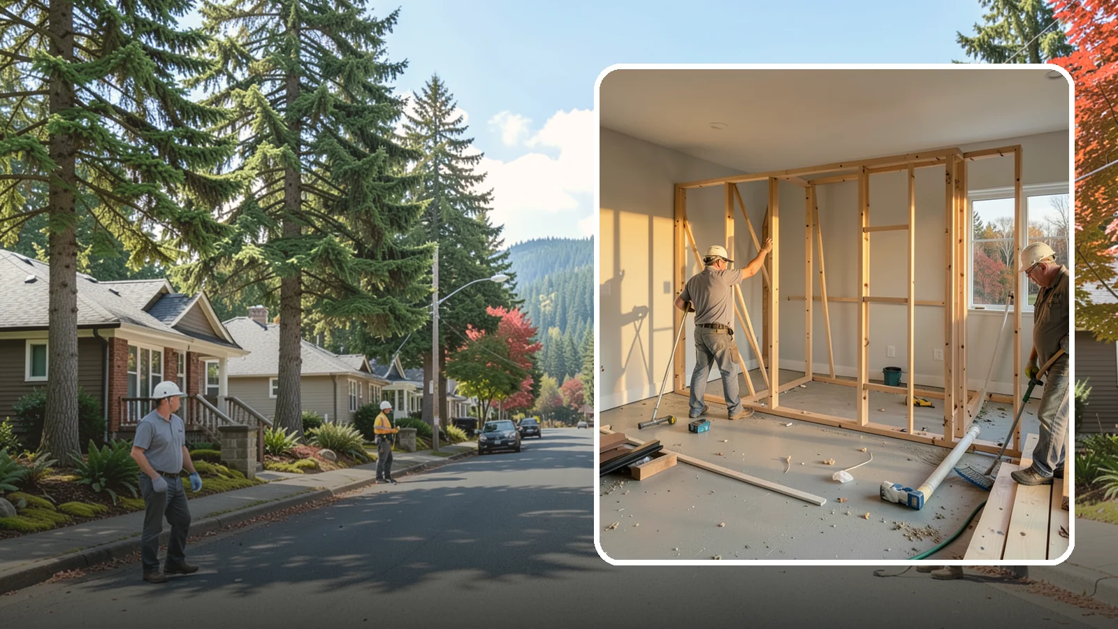 Laundry Room Construction in Hunts Point, King County, WA - We build brand-new laundry rooms from the framing up, engineered for Western Washington's wet climate and seismic code.