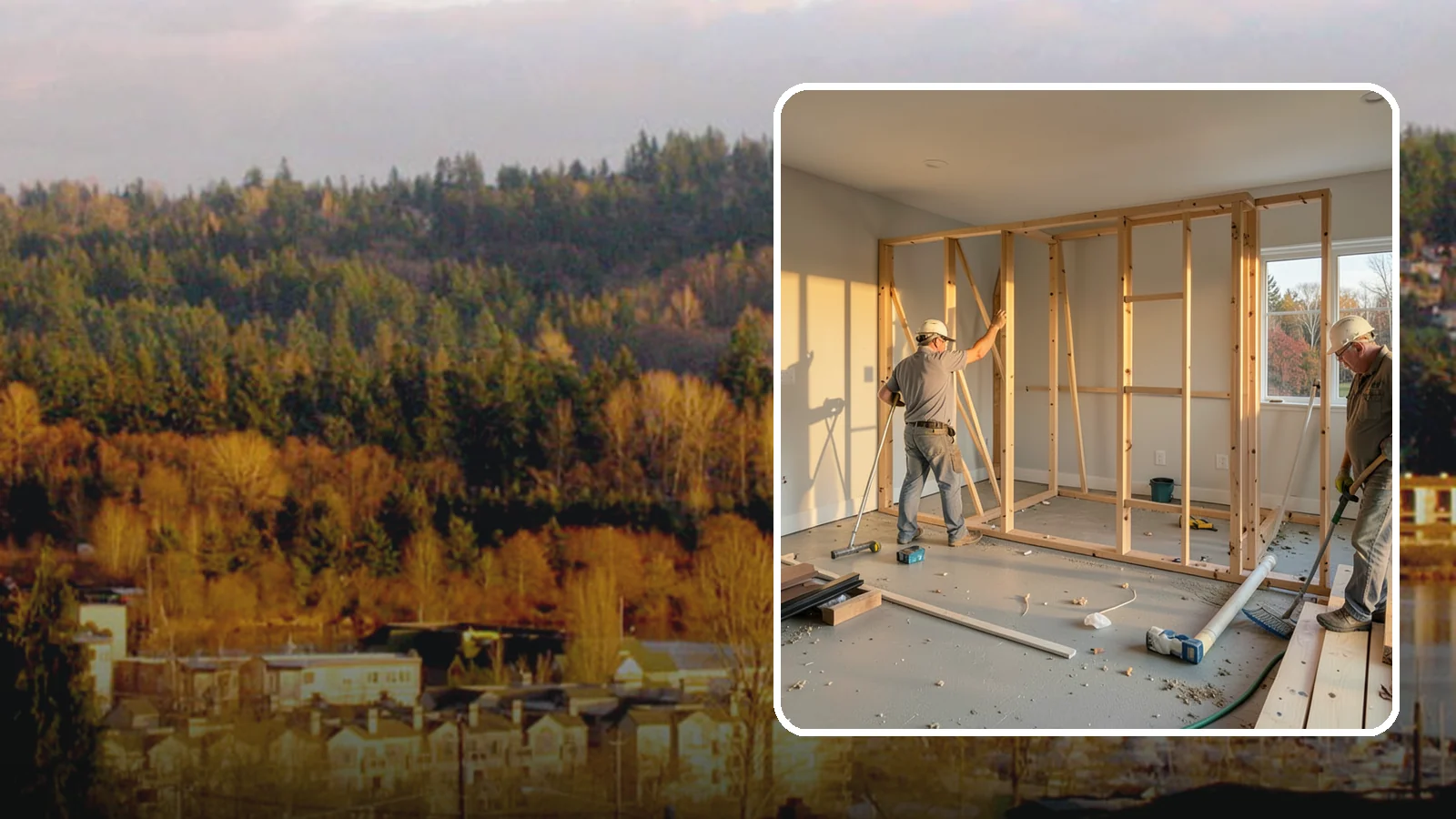 Laundry Room Construction in Kenmore, King County, WA - We build brand-new laundry rooms from the framing up, engineered for Western Washington's wet climate and seismic code.