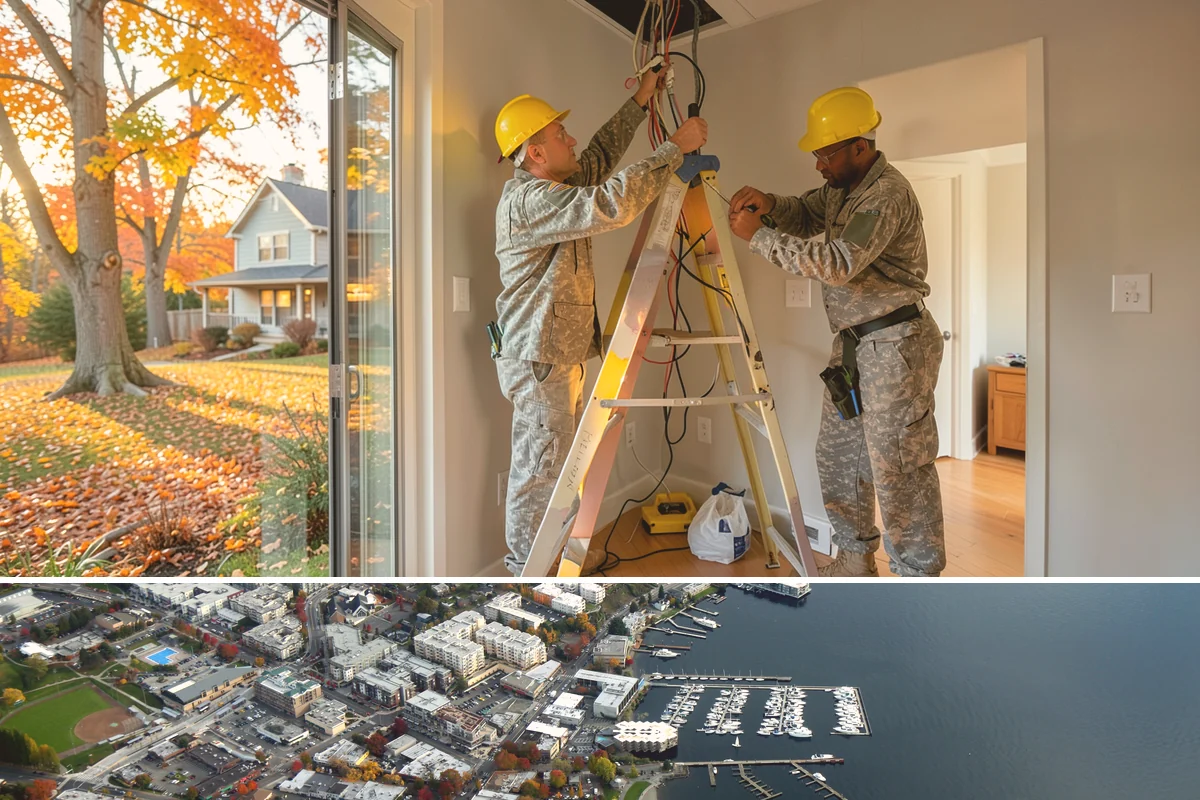 Laundry Room Construction in Kirkland, King County, WA - Drier months from late spring through early fall are best when new construction touches exterior walls or venting penetrations...