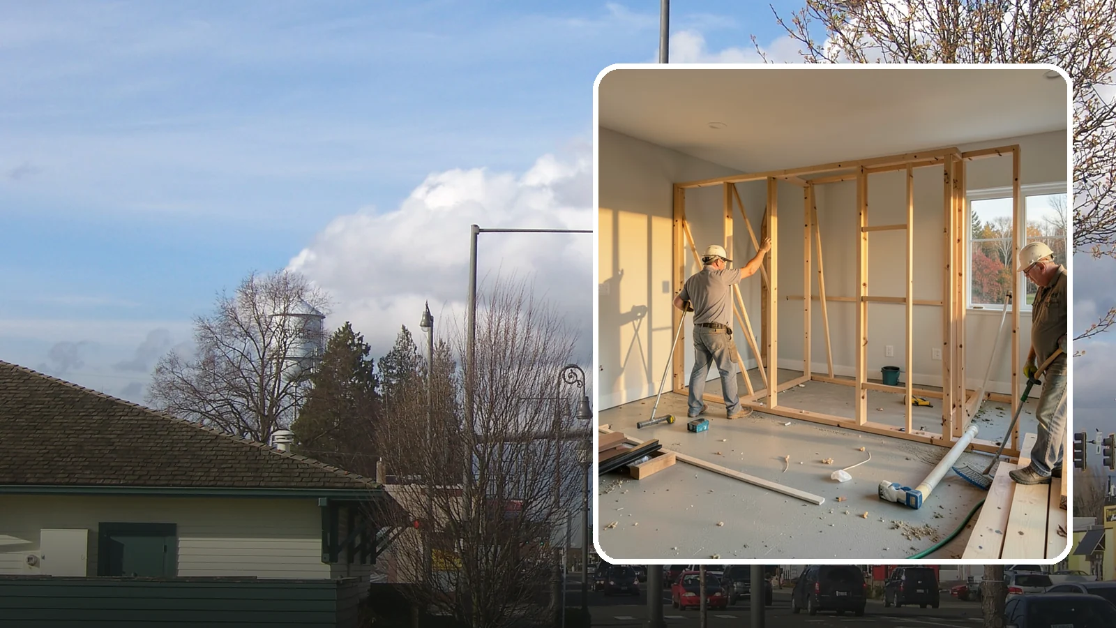 Laundry Room Construction in Marysville, Snohomish County, WA - We build brand-new laundry rooms from the framing up, engineered for Western Washington's wet climate and seismic code.
