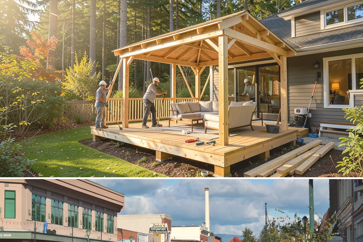 Laundry Room Construction in Monroe, Snohomish County, WA - Drier months from late spring through early fall are best when new construction touches exterior walls or venting penetrations...