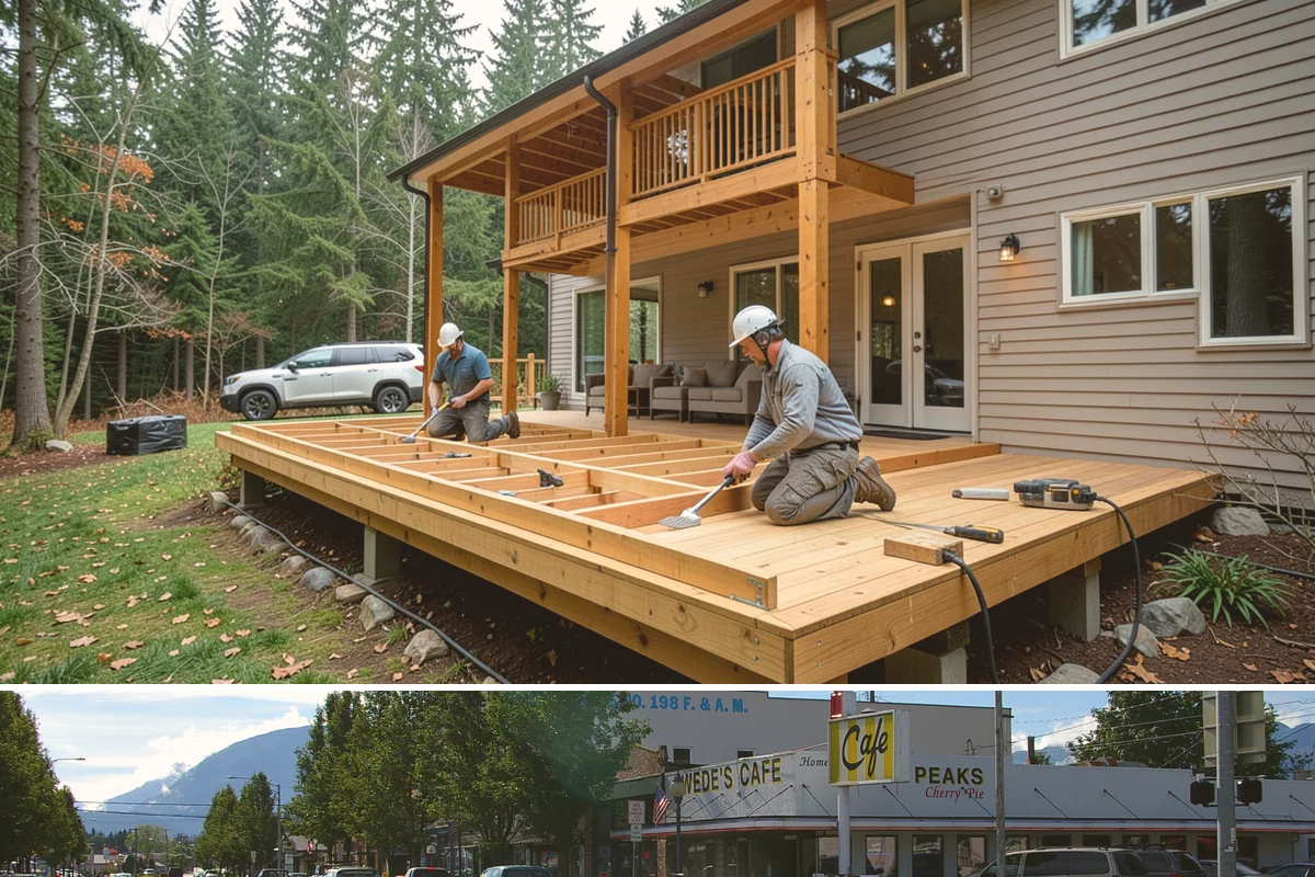 Laundry Room Construction in North Bend, King County, WA - Drier months from late spring through early fall are best when new construction touches exterior walls or venting penetrations...