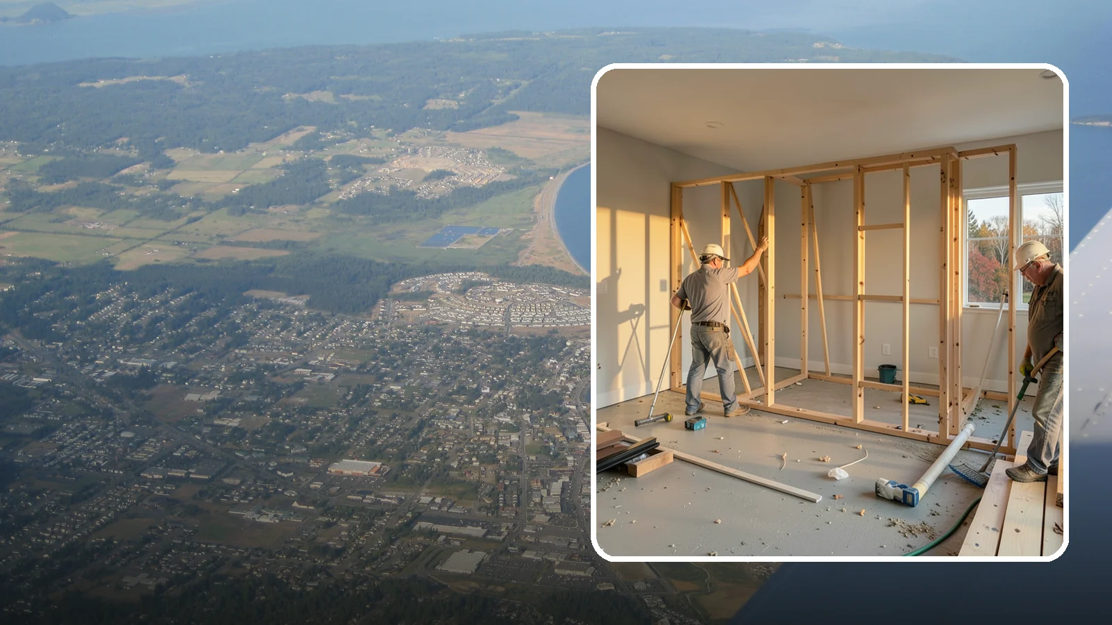 Laundry Room Construction in Oak Harbor, Island County, WA - We build brand-new laundry rooms from the framing up, engineered for Western Washington's wet climate and seismic code.