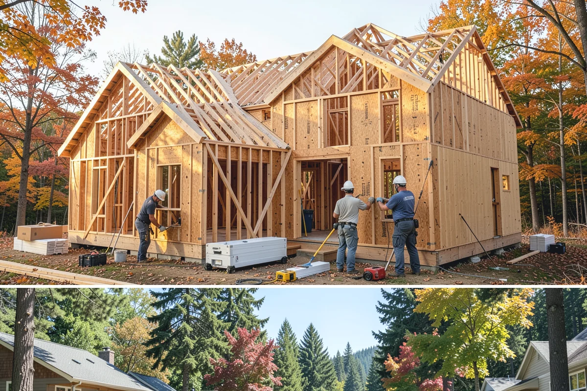 Laundry Room Construction in Orting, Pierce County, WA - Drier months from late spring through early fall are best when new construction touches exterior walls or venting penetrations...