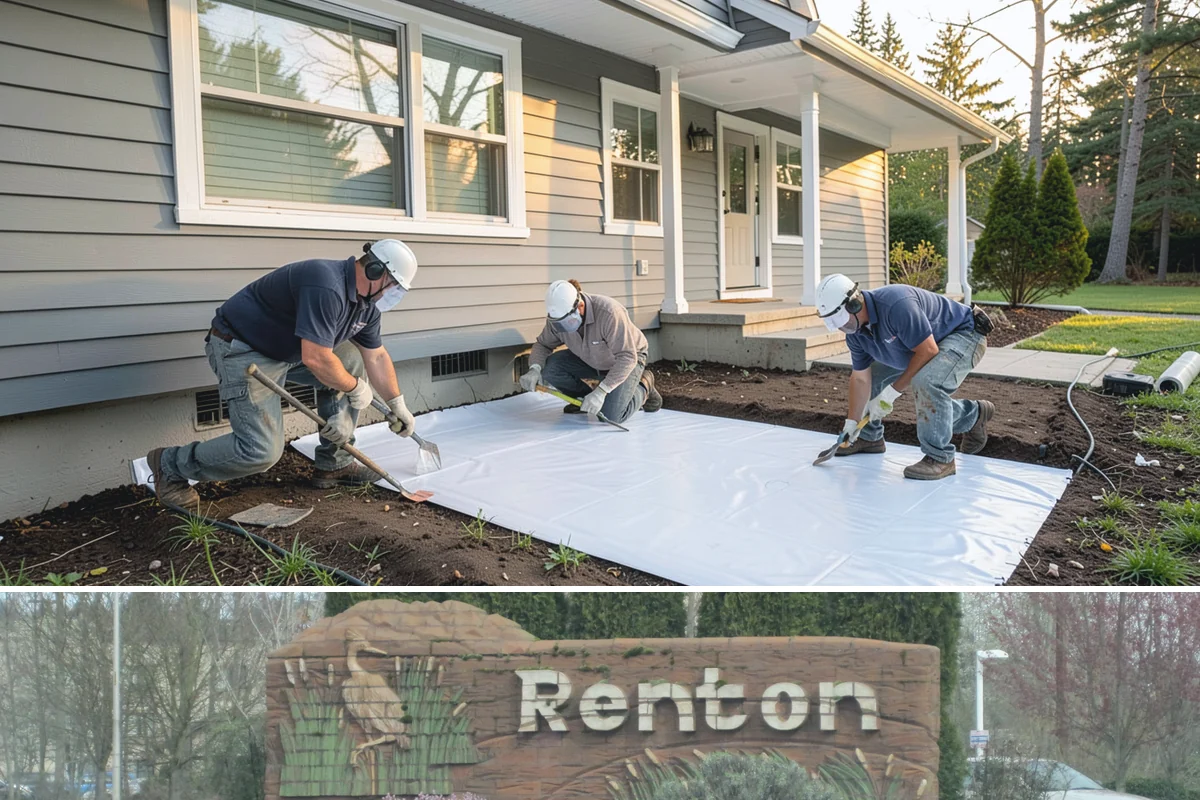 Laundry Room Construction in Renton, King County, WA - Drier months from late spring through early fall are best when new construction touches exterior walls or venting penetrations...