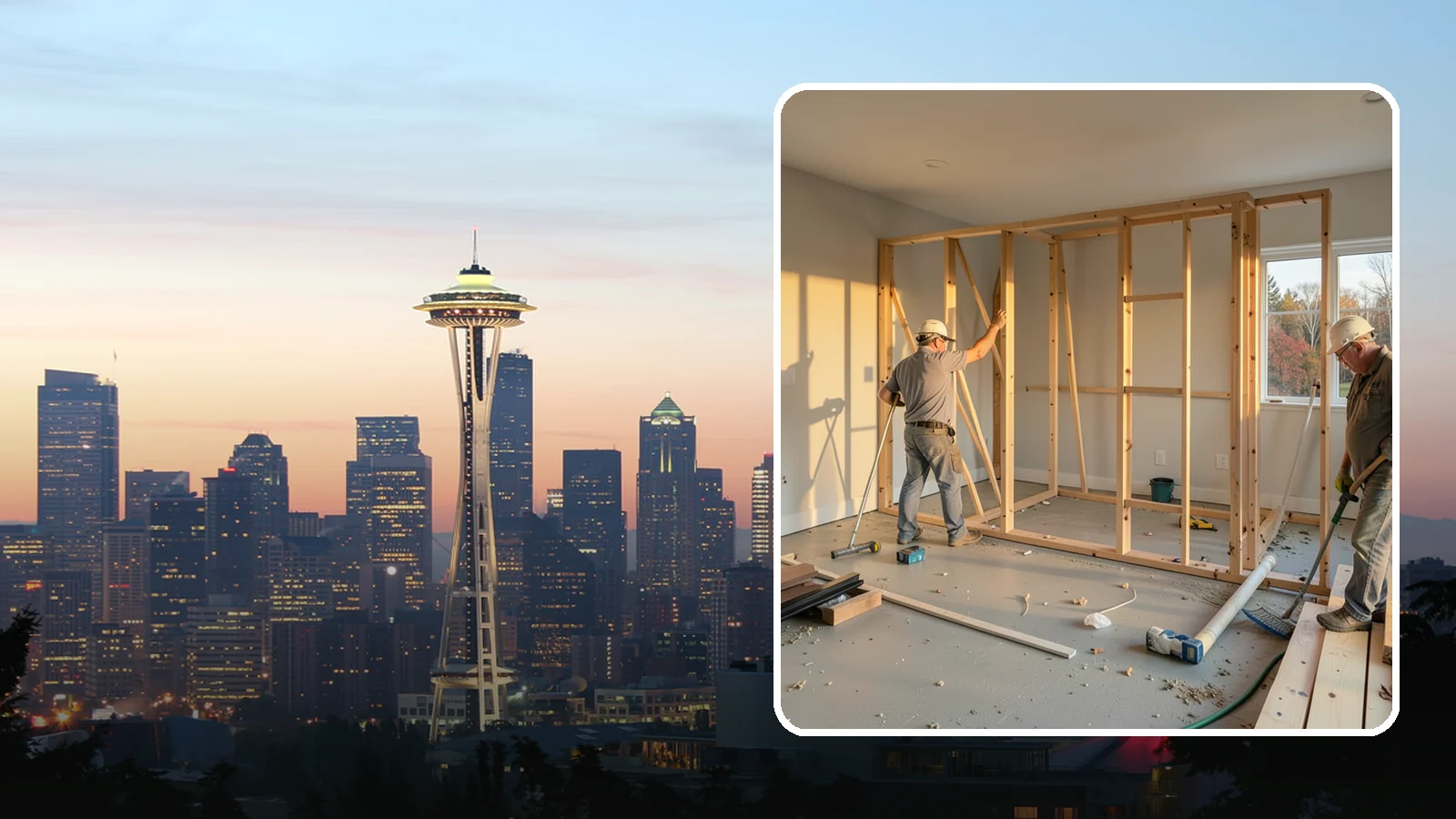 Laundry Room Construction in Seattle, King County, WA - We build brand-new laundry rooms from the framing up, engineered for Western Washington's wet climate and seismic code.