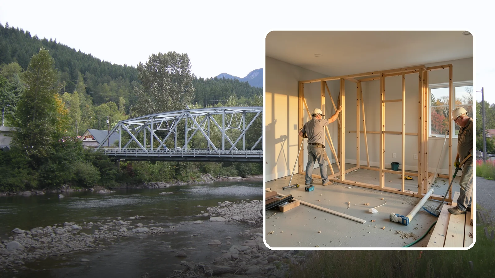 Laundry Room Construction in Skykomish, King County, WA - We build brand-new laundry rooms from the framing up, engineered for Western Washington's wet climate and seismic code.