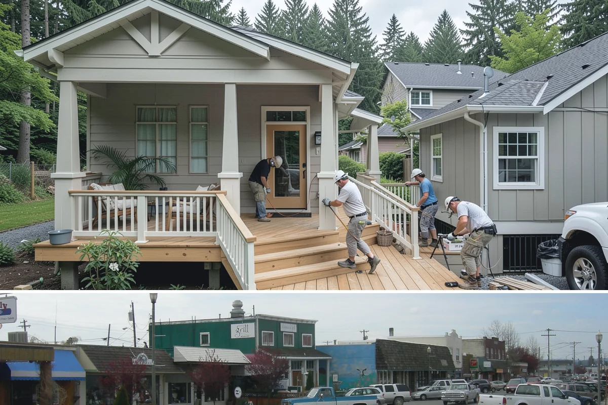 Laundry Room Construction in Stanwood, Snohomish County, WA - Drier months from late spring through early fall are best when new construction touches exterior walls or venting penetrations...