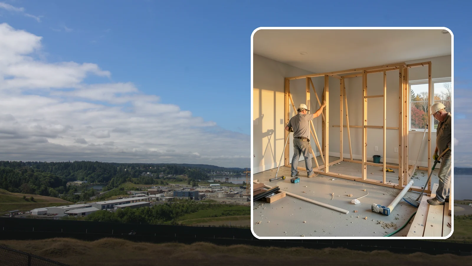 Laundry Room Construction in University Place, Pierce County, WA - We build brand-new laundry rooms from the framing up, engineered for Western Washington's wet climate and seismic code.