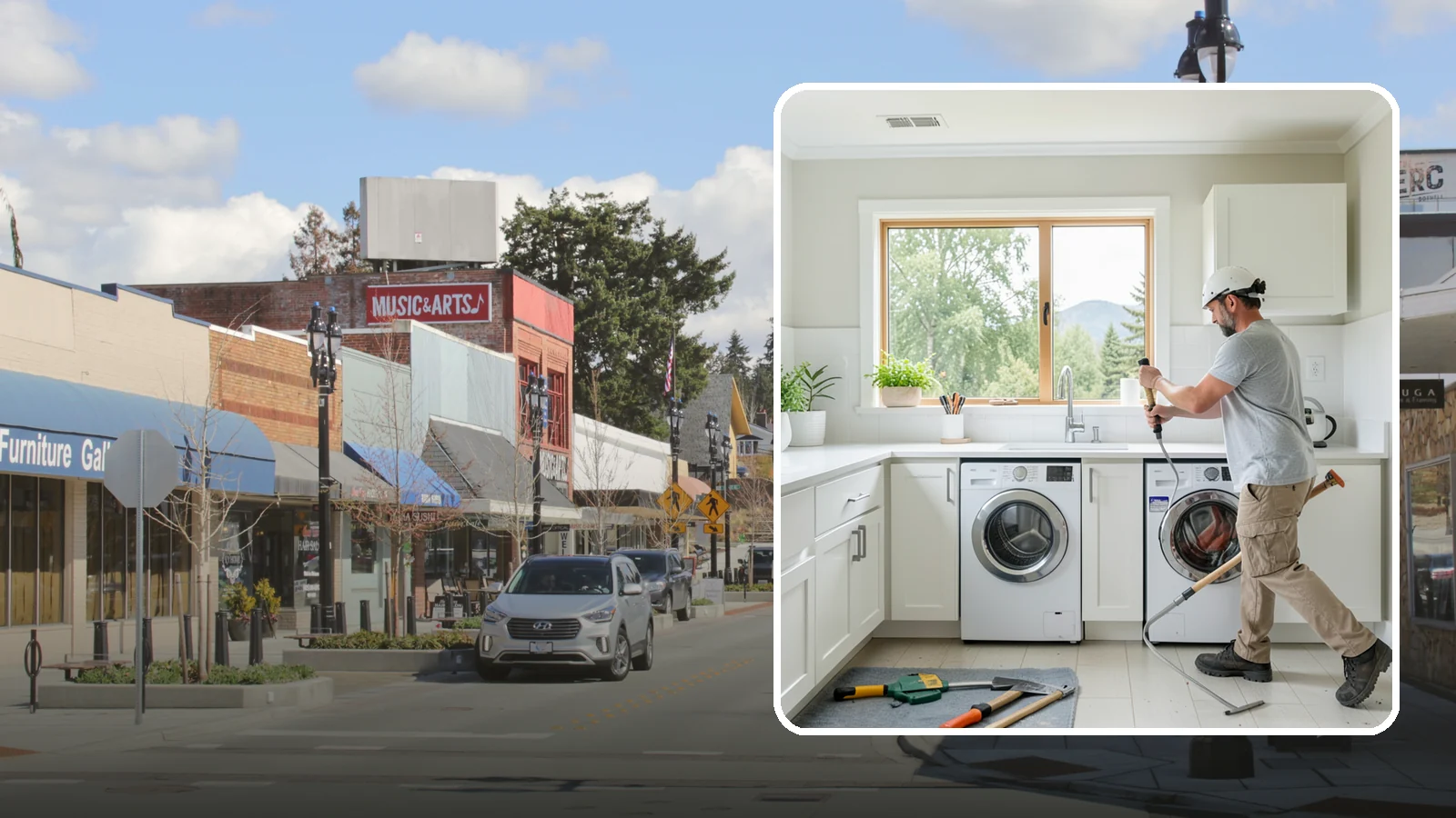Laundry Room Remodeling in Bothell, King County, WA - We remodel tired Puget Sound laundry rooms into bright, efficient spaces built to handle the region's constant moisture.
