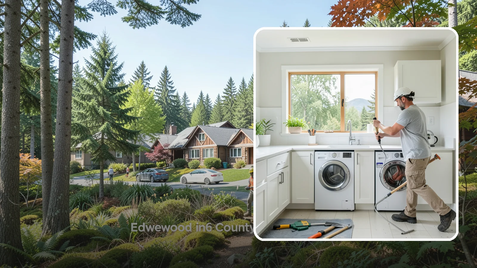 Laundry Room Remodeling in Edgewood, Pierce County, WA - We remodel tired Puget Sound laundry rooms into bright, efficient spaces built to handle the region's constant moisture.