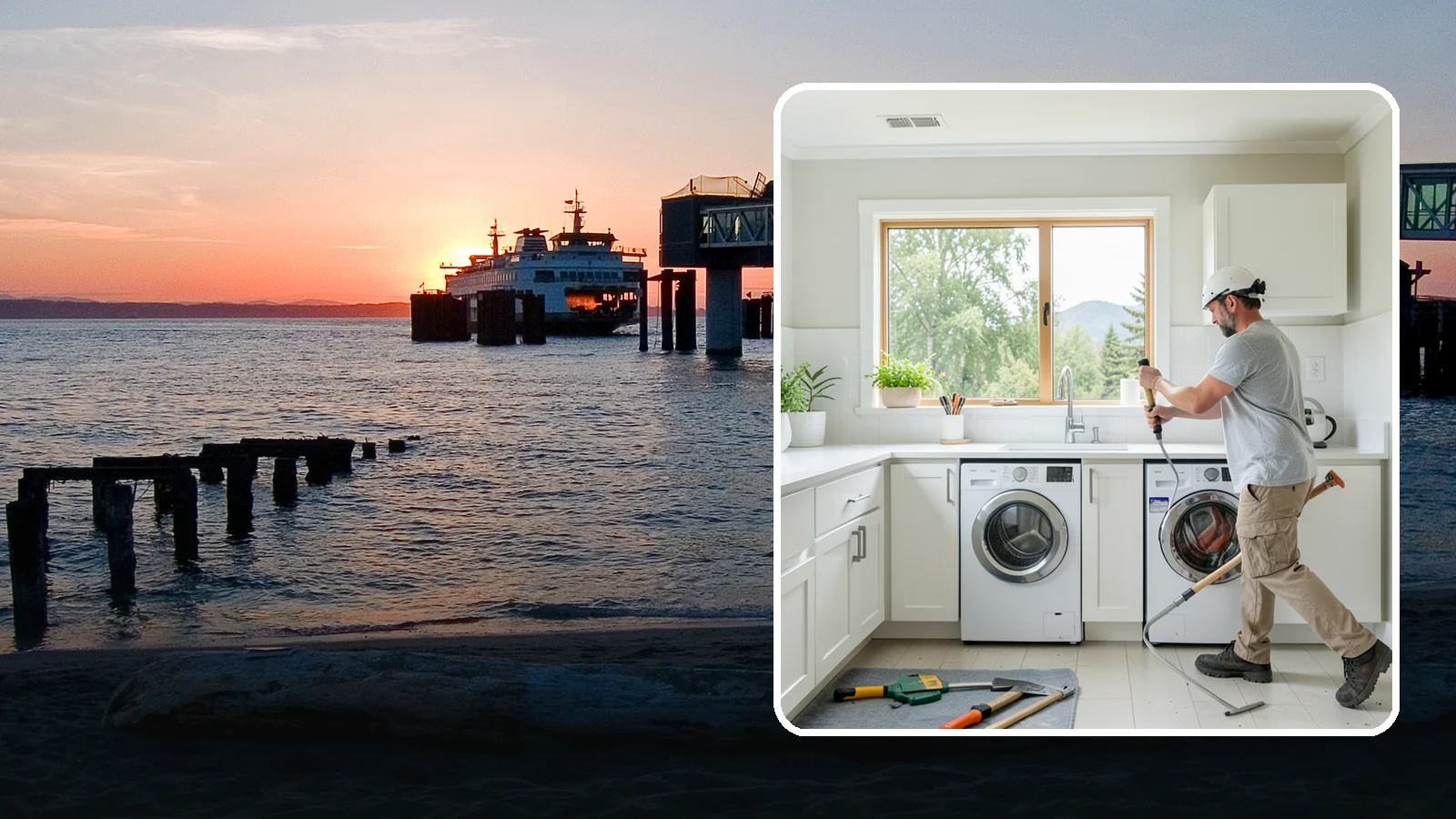 Laundry Room Remodeling in Edmonds, Snohomish County, WA - We remodel tired Puget Sound laundry rooms into bright, efficient spaces built to handle the region's constant moisture.