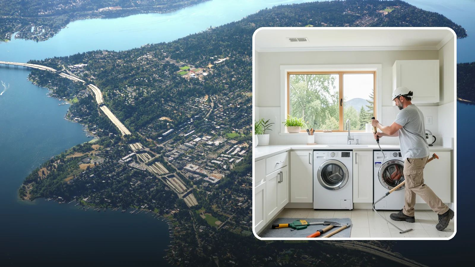 Laundry Room Remodeling in Mercer Island, King County, WA - We remodel tired Puget Sound laundry rooms into bright, efficient spaces built to handle the region's constant moisture.