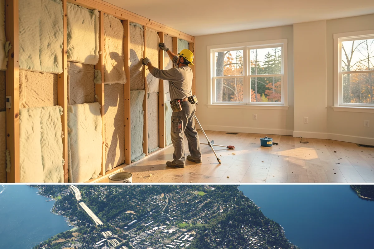 Laundry Room Remodeling in Mercer Island, King County, WA - Late fall through winter is an ideal time to remodel an interior laundry room since the work stays dry indoors while PNW rain...