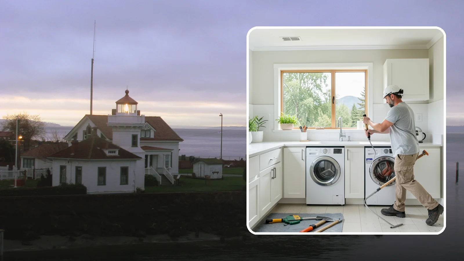 Laundry Room Remodeling in Mukilteo, Snohomish County, WA - We remodel tired Puget Sound laundry rooms into bright, efficient spaces built to handle the region's constant moisture.