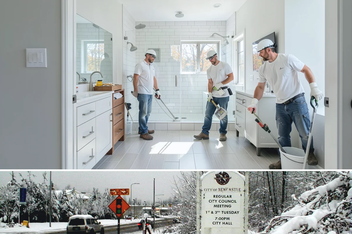 Laundry Room Remodeling in Newcastle, King County, WA - Late fall through winter is an ideal time to remodel an interior laundry room since the work stays dry indoors while PNW rain...
