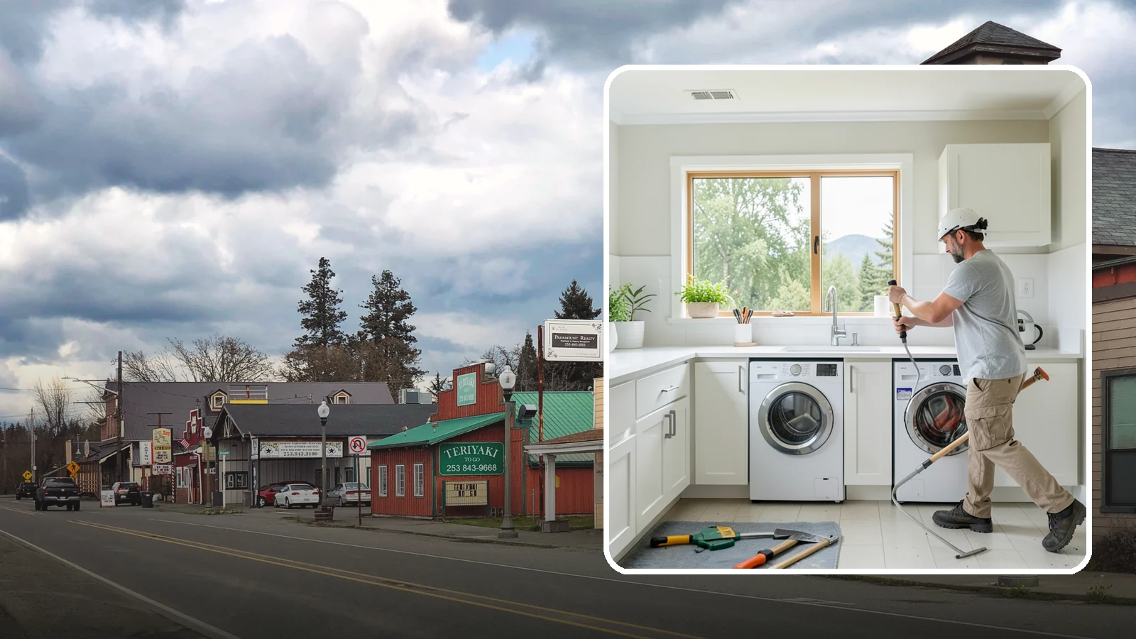 Laundry Room Remodeling in Roy, Pierce County, WA - We remodel tired Puget Sound laundry rooms into bright, efficient spaces built to handle the region's constant moisture.