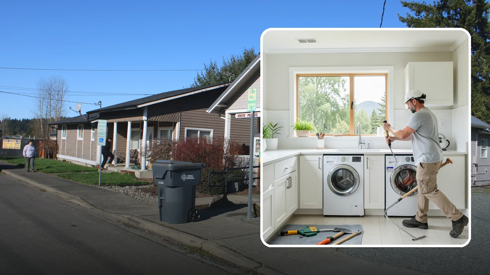 Laundry Room Remodeling in South Prairie, Pierce County, WA - We remodel tired Puget Sound laundry rooms into bright, efficient spaces built to handle the region's constant moisture.