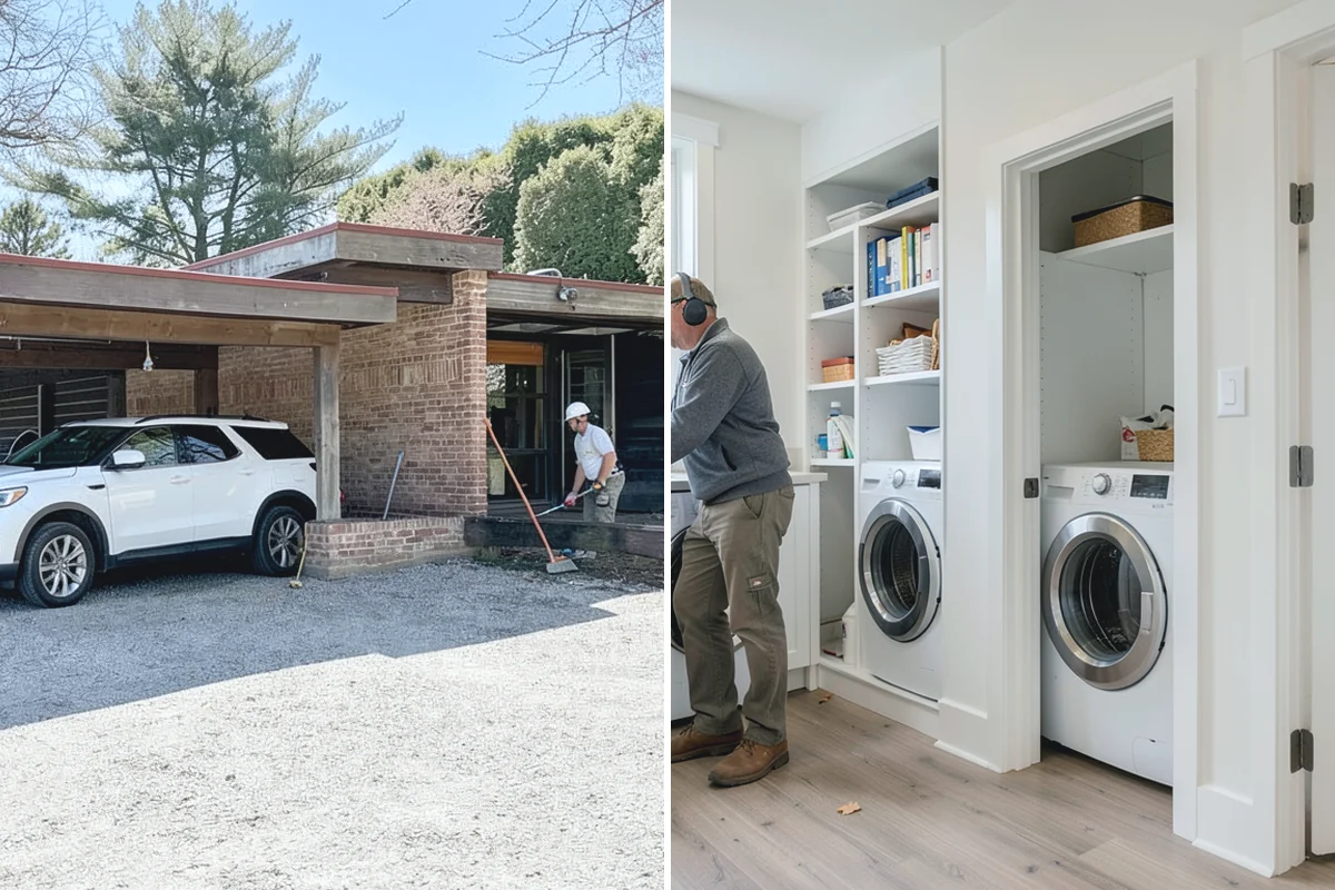 Laundry Room Remodeling in South Prairie, Pierce County, WA - Walk the existing room and confirm goals, appliance sizes, and budget