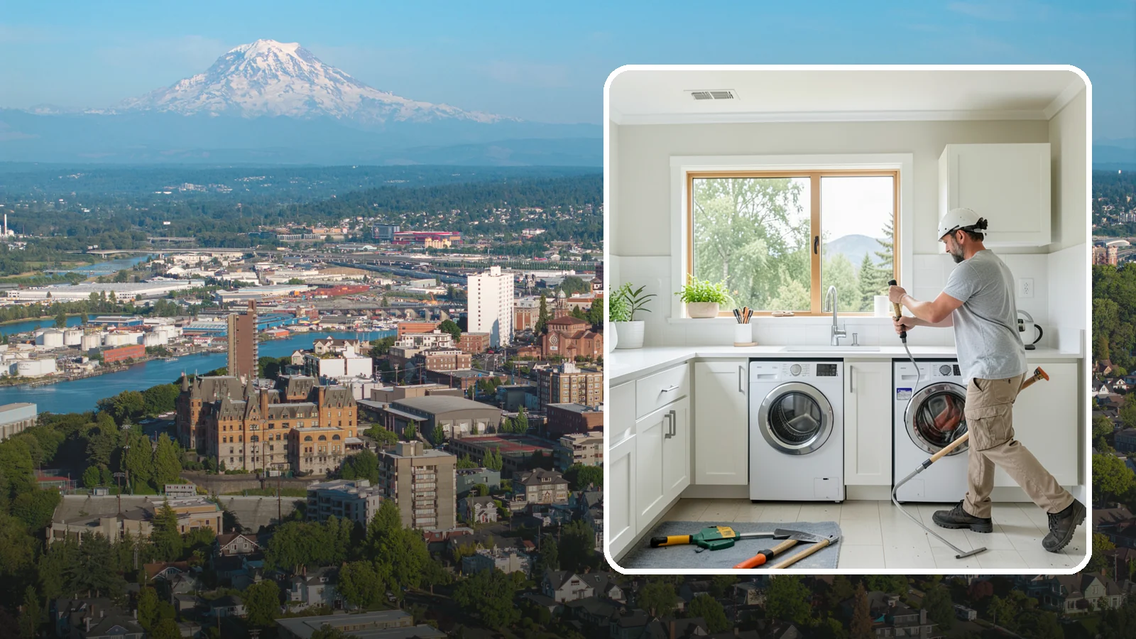 Laundry Room Remodeling in Tacoma, Pierce County, WA - We remodel tired Puget Sound laundry rooms into bright, efficient spaces built to handle the region's constant moisture.