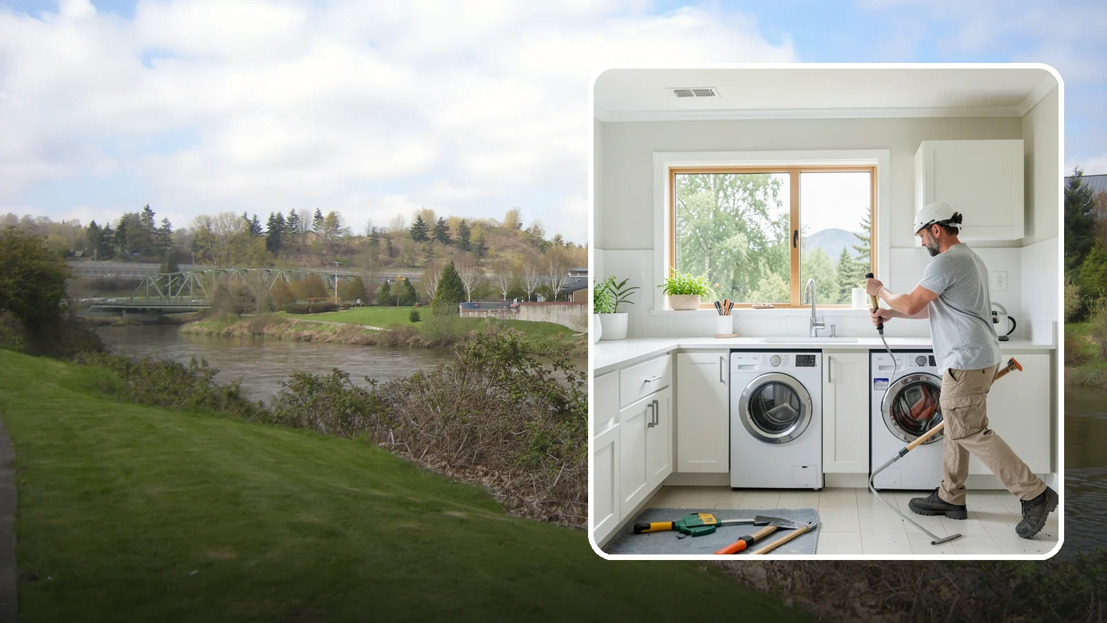 Laundry Room Remodeling in Tukwila, King County, WA - We remodel tired Puget Sound laundry rooms into bright, efficient spaces built to handle the region's constant moisture.