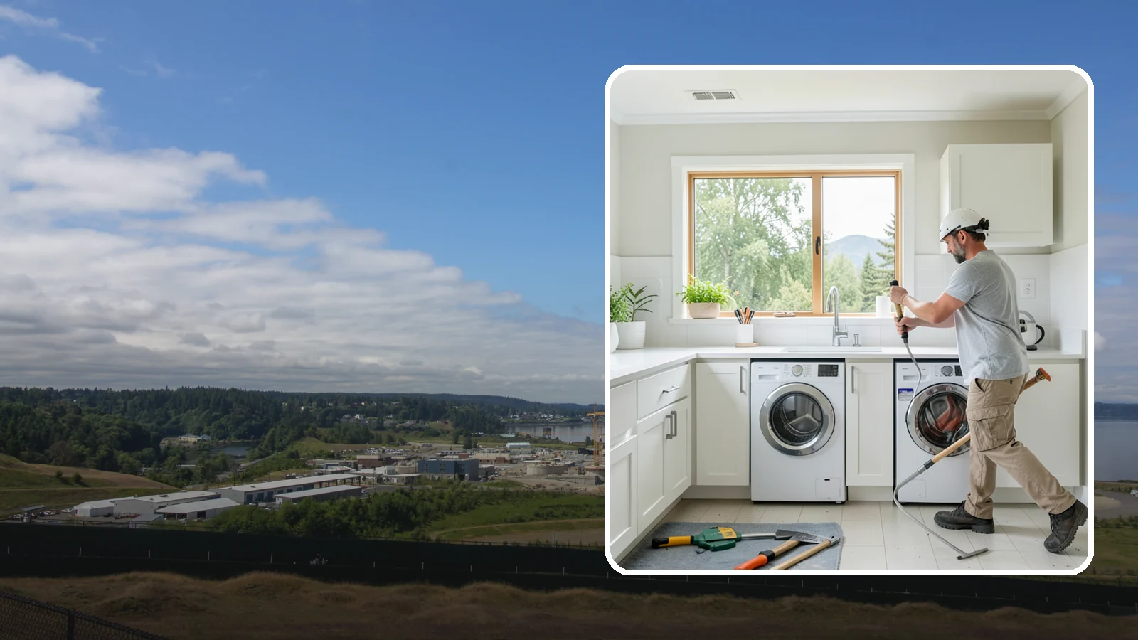 Laundry Room Remodeling in University Place, Pierce County, WA - We remodel tired Puget Sound laundry rooms into bright, efficient spaces built to handle the region's constant moisture.