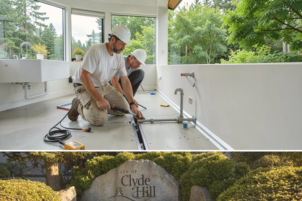 Laundry Sink Installation in Clyde Hill, King County, WA - Any season works for this interior installation, though pairing it with a broader laundry remodel during the rainy months...